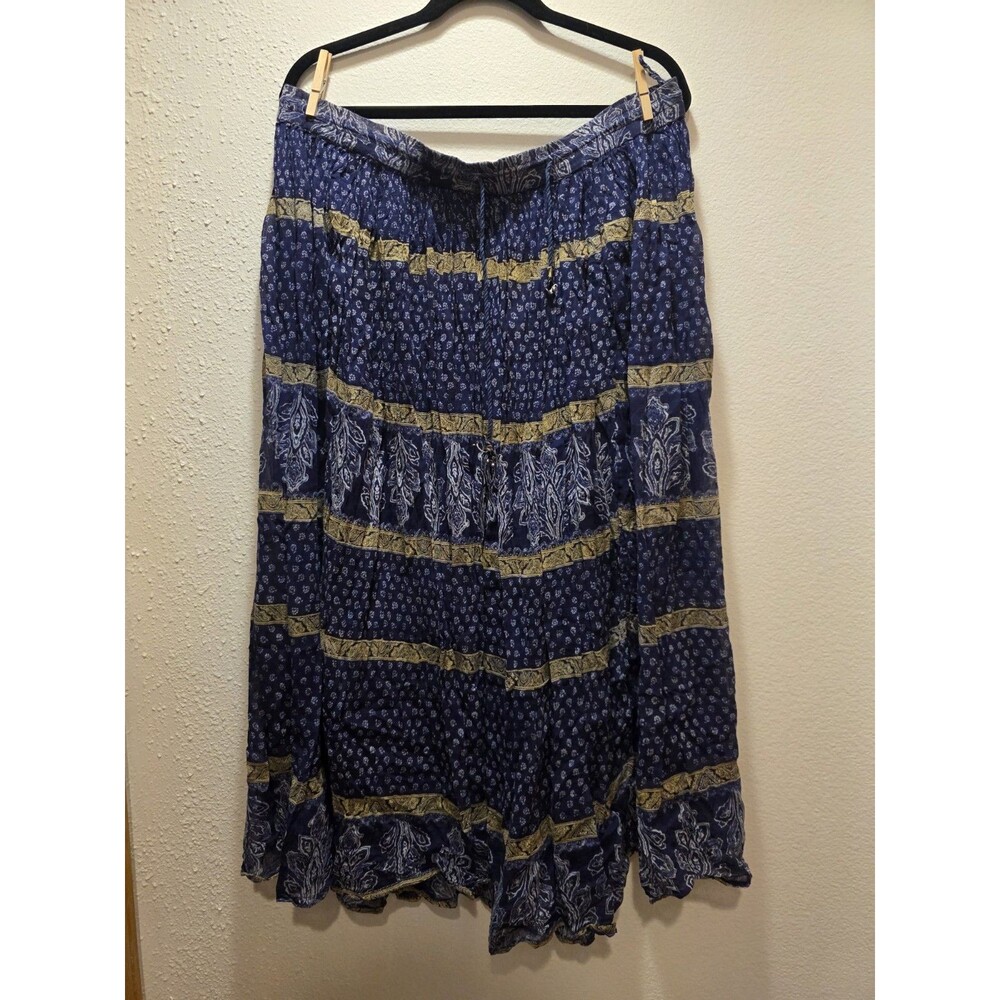 Short Circuit Airy Boho Flowy Skirt Lightweight Gypsy Boho One Size Fits Most - Picture 1 of 7
